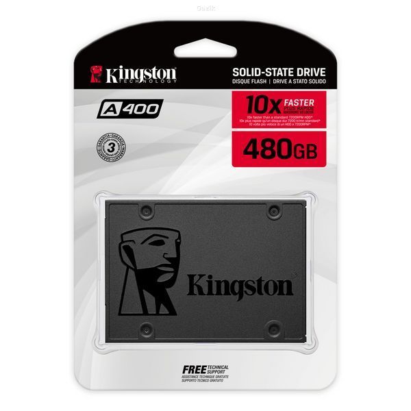 Накопичувач SSD Kingston A400 480 Гб 2,5" SATA III 3D NAND (TLC)