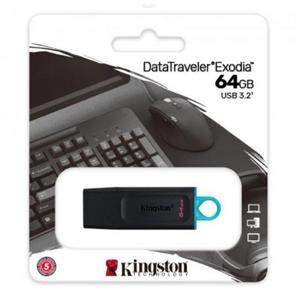 Флеш-накопичувач Kingston Exodia 64GB USB 3.2 Black