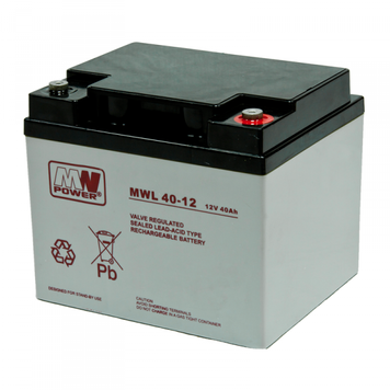 Акумулятор AGM MWL 40Ah 12V 10-12 років служби