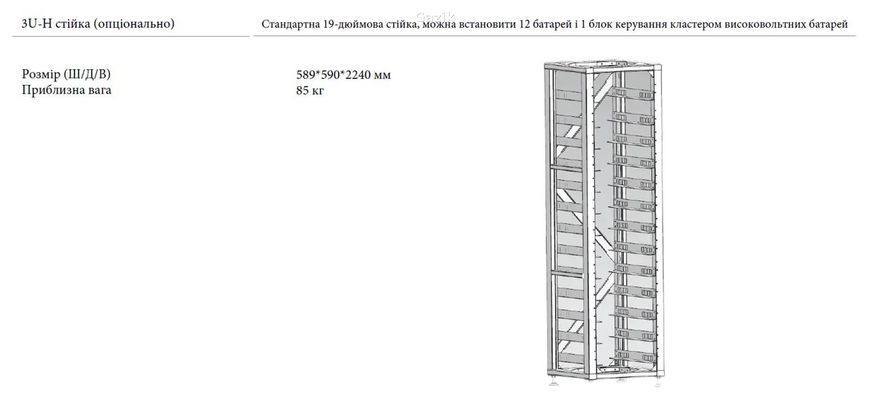 Стійка Deye 3U-H RACK