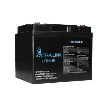 Акумуляторна літієва батарея EXTRALINK LIFEPO4 12.8V 40AH, BMS