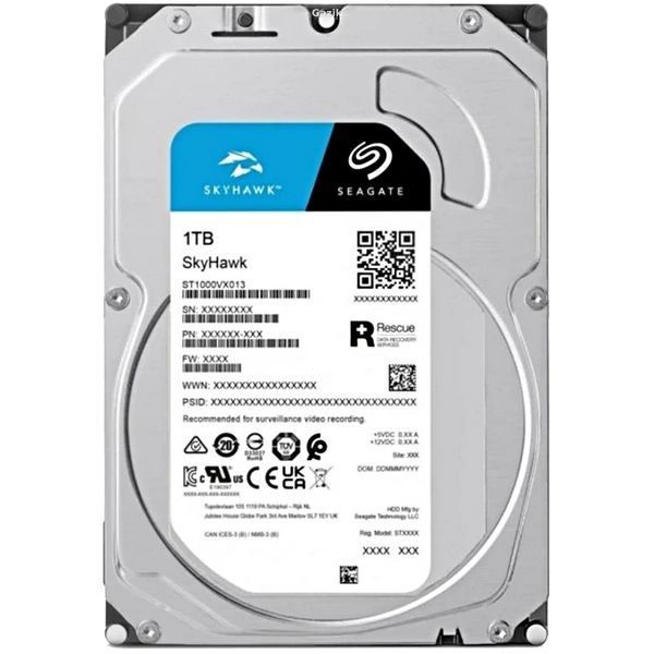 Жорсткий диск внутрішній Seagate SkyHawk ST1000VX013 1Тб YSAP423     фото