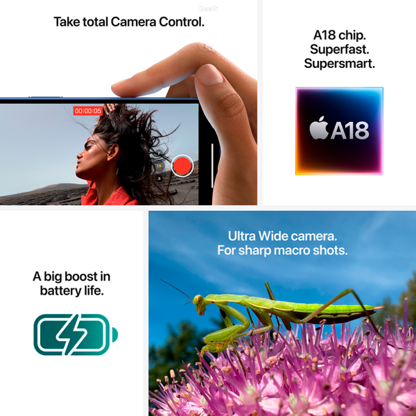 СМАРТФОН IPHONE 16 PLUS BLK 128GB-CAM