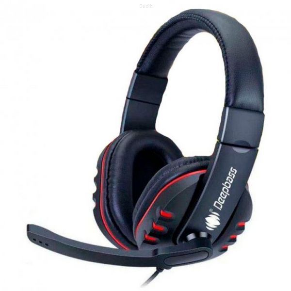Навушники дротові Deepbass Gaming 3.5 мм (mini-Jack) Black/Red (X11) AKS043 фото