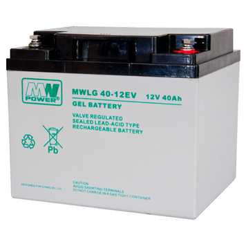Гелевий акумулятор MWLG 40Ah 12V 12-15 років служби