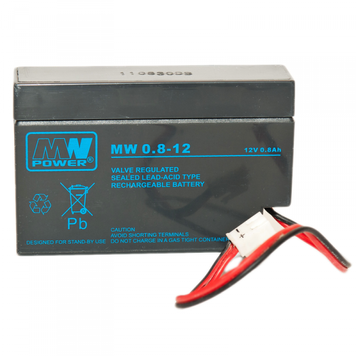 Акумулятор AGM MW 0,8Ah 12V 6-9 років служби