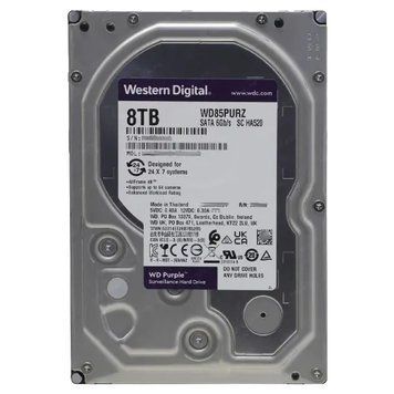 Жорсткий диск внутрішній Western Digital Purple WD85PURZ 8Тб YSAP377     фото