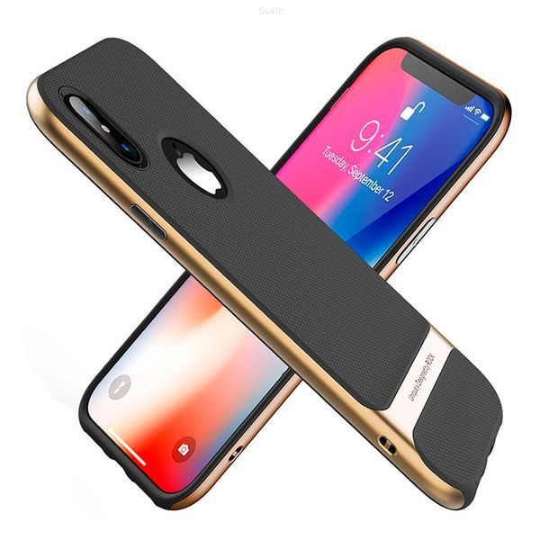 Чохол-накладка Rock Royce для iPhone X/XS Black/Gold
