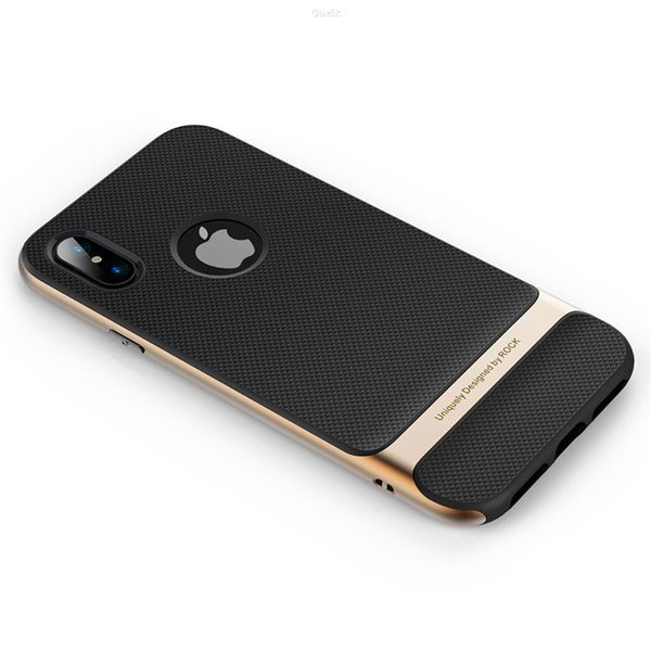 Чохол-накладка Rock Royce для iPhone X/XS Black/Gold
