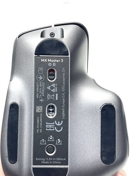 Миша бездротова Logitech MX Master 3 BlueTooth, Wireless 2.4GHz Black (OpenBox) LPNHE768770039 фото