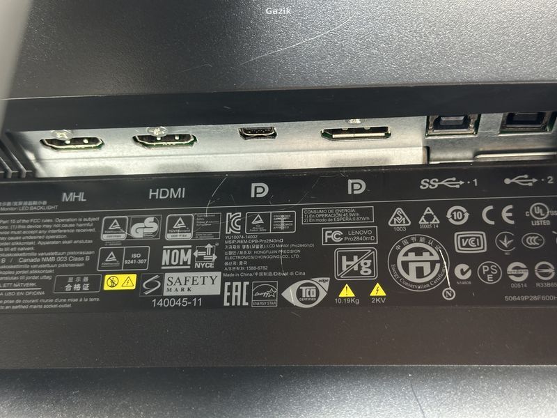 Монітор Lenovo ThinkVision Pro2840mD 27" TN (Вживаний - Клас A-)