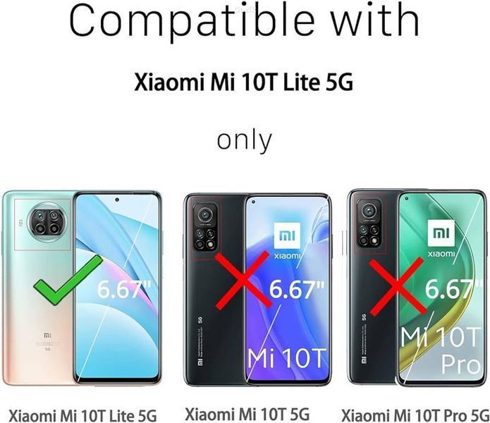 Чохол з ланцюжком для Xiaomi Mi 10T Lite Transparent