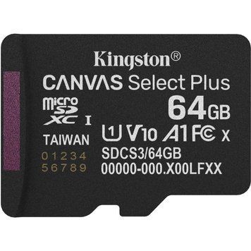 Карта пам'яті Kingston microSD64GB C10 UHS-I A1 V10 R100MB/s YSAP562     фото