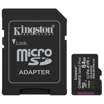 Модуль флеш-пам'яті Kingston MICRO SDXC 64GB UHS-I W/ADAPTER YSAP580     фото