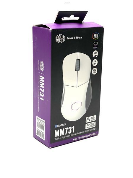 Миша бездротова Cooler Master MM731 BlueTooth, Wireless 2.4GHz, USB White/Gray (вживана) LPNA026523981 фото