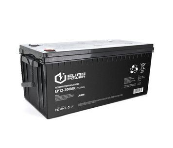 Акумуляторна батарея EUROPOWER AGM EP12-200M8 12V 200Ah