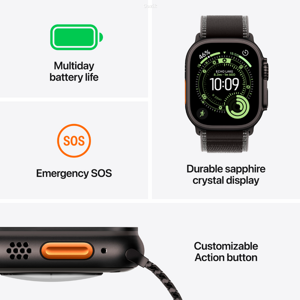 ГОДИННИК APPLE WATCH ULTRA3 49 BLACK TI BK OB-PRU