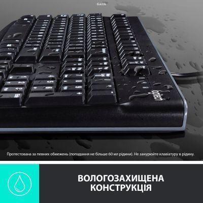 Комплект дротовий Logitech MK120 USB UA Black (920-002563) KM014 фото