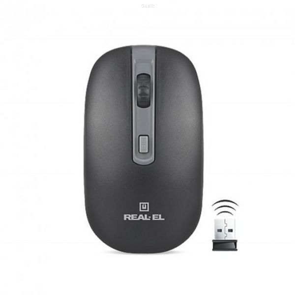 Миша бездротова Real-EL RM303 Wireless 2.4GHz Black/Grey RM303WI фото