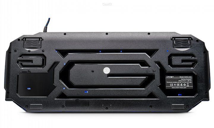 Клавіатура дротова Crown CMK-5020 USB Black (ENG / RU)