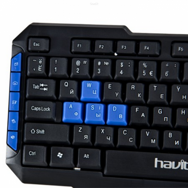 Клавіатура дротова Havit HV-KB327 USB Black (ENG / UA) KL005 фото