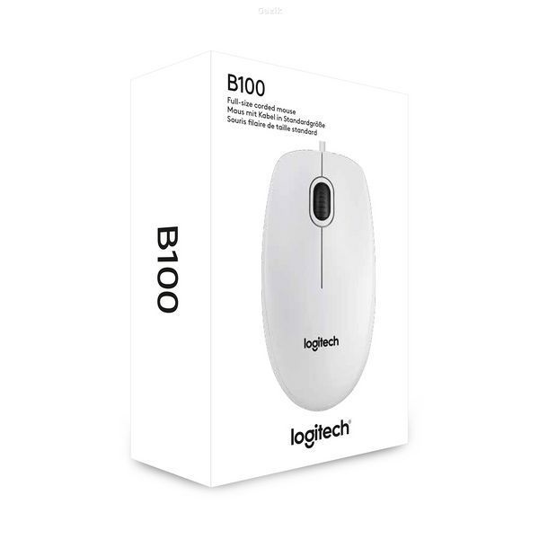 Миша дротова Logitech B100 USB White B100USBW фото