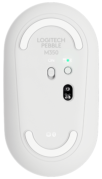 Миша бездротова Logitech M350 BlueTooth, Wireless 2.4GHz White M350BL фото