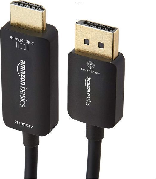 Кабель мультимедійний DisplayPort to HDMI 1,8 м Amazon Чорний (OpenBox)