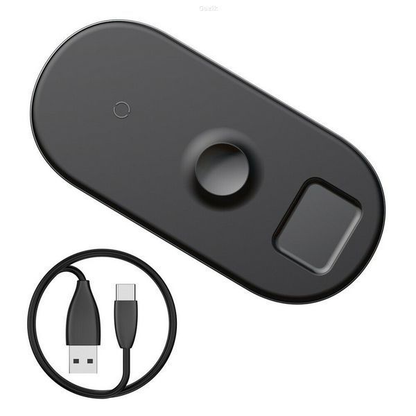 Бездротовий зарядний пристрій Baseus Wireless Charger 2 A Black (BS-IW04)