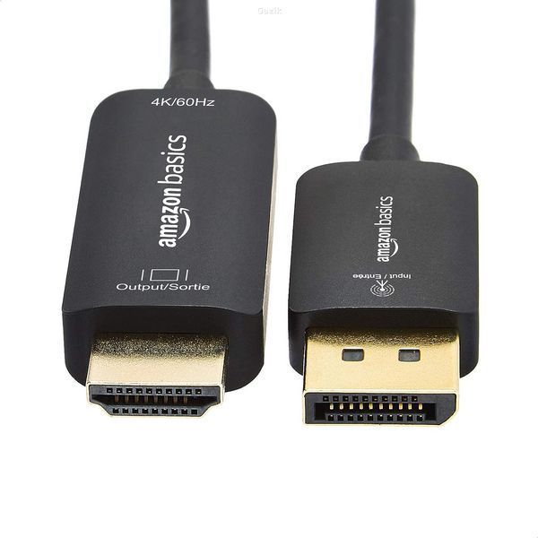 Кабель мультимедійний DisplayPort to HDMI 1,8 м Amazon Чорний (OpenBox)