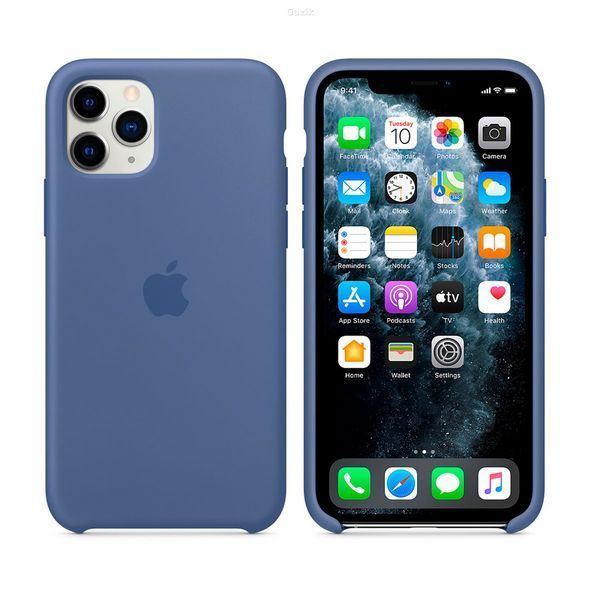 Чохол Silicone Case для iPhone 11 Pro Linen Blue