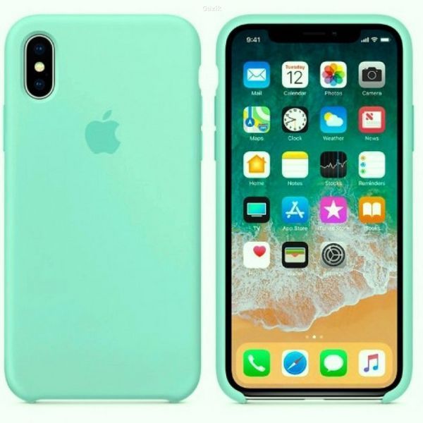 Чохол Silicone Case для iPhone X/XS Marine Green AKS123 фото