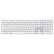 Клавіатура бездротова Apple A1843 Magic Keyboard with Keypad BlueTooth White Б/В