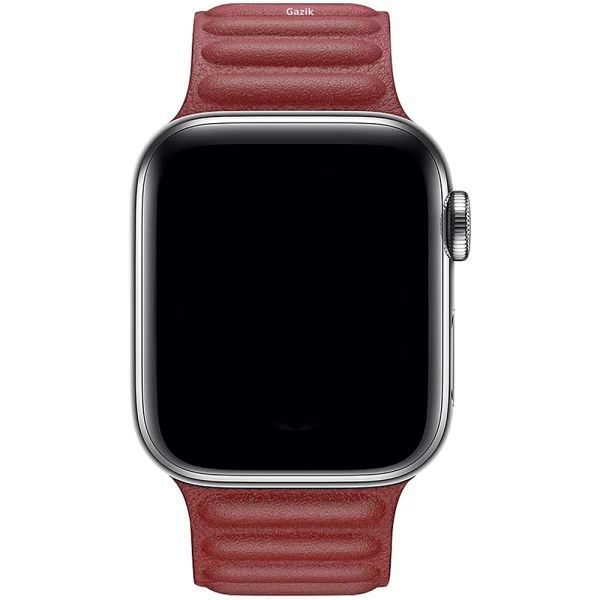 Ремінець Leather Loop Magnetic для Apple Watch 38-40 mm Red AKS062 фото
