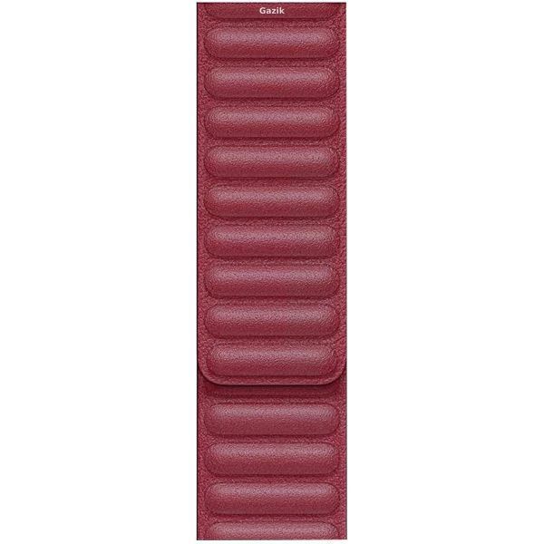 Ремінець Leather Loop Magnetic для Apple Watch 38-40 mm Red AKS062 фото