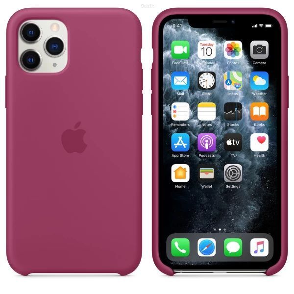 Чохол Silicone Case для iPhone 11 Pro Pomegranate