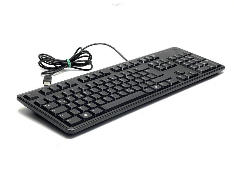 Клавіатура дротова Dell KB212-B USB Black (ENG) Вживаний