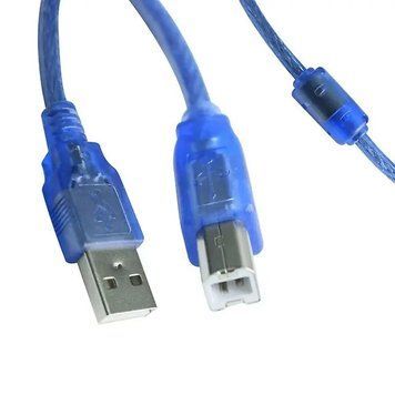 Кабель для принтера USB AM-BM 1м Blue (28AWG)
