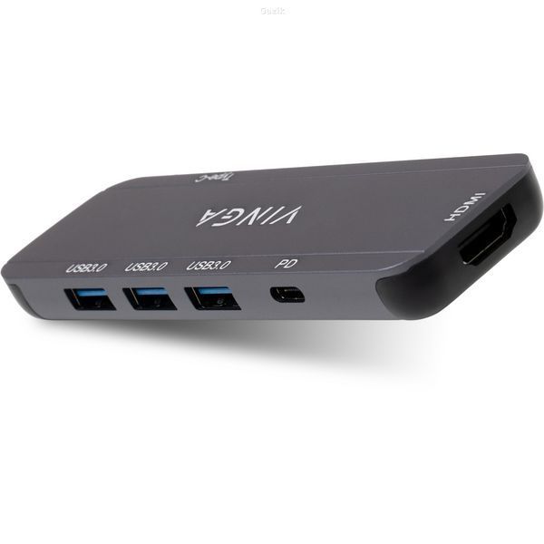 Концентратор Vinga USB-C 3.1 to HDMI+3xUSB3.0+PD100W+USB-C (VHYC6FC)