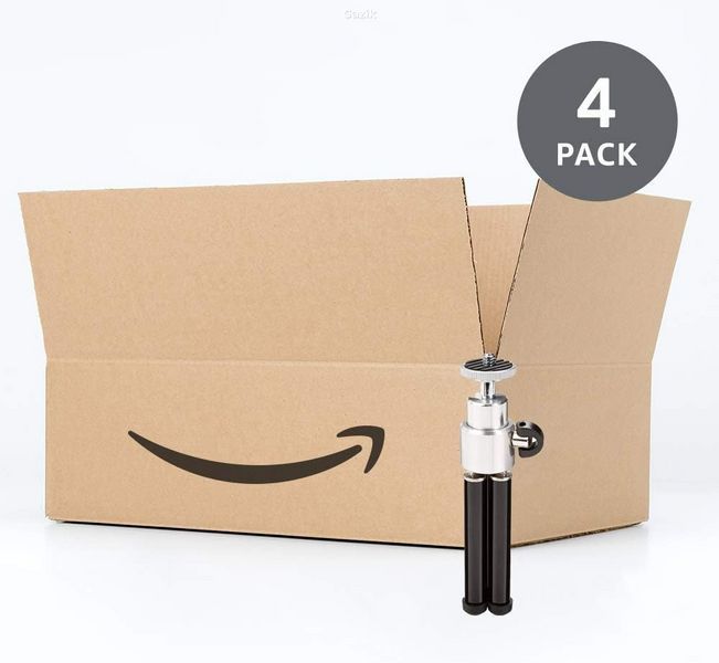 Легкий регульований штатив (трипод) Amazon Basics, 5"-7,5", чорний, 4 шт (OpenBox)