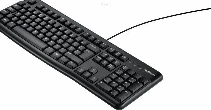 Клавіатура дротова Logitech K120 USB Black (ENG / UA)