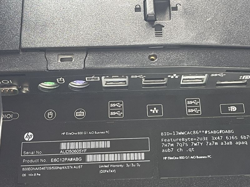 Моноблок HP EliteOne 800 G1 AIO IPS Intel Core i5 8 Гб 120 Гб SSD (Вживаний - Клас A-) PTB0523073 фото