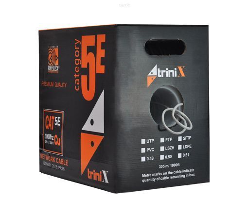Кабель LAN UTP CAT5E 0.51 CU TRINIX (PVC) 305м