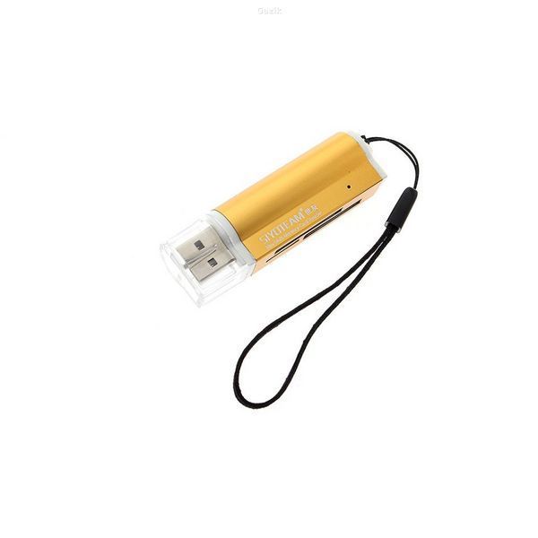 Кардрідер USB Siyoteam MicroSD/SD/CF Gold (SY-662)