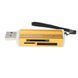 Кардрідер USB Siyoteam MicroSD/SD/CF Gold (SY-662)