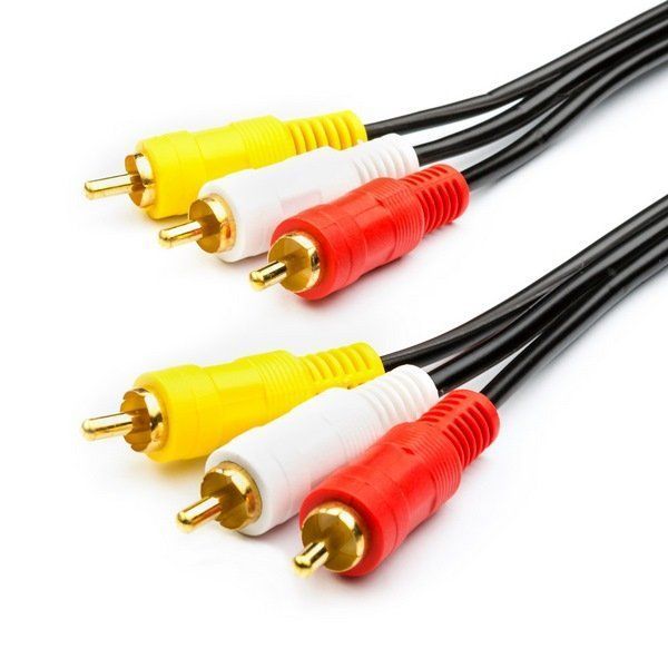 Кабель мультимедійний 3RCA to 3RCA 3 м Чорний (3RCA) CB007 фото
