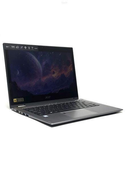 Ноутбук Acer Spin SP513-53N Multitouch Intel Core i5 (i5-8265U) 8 Гб 256 Гб SSD Клас A (NTB0226500) Б/В