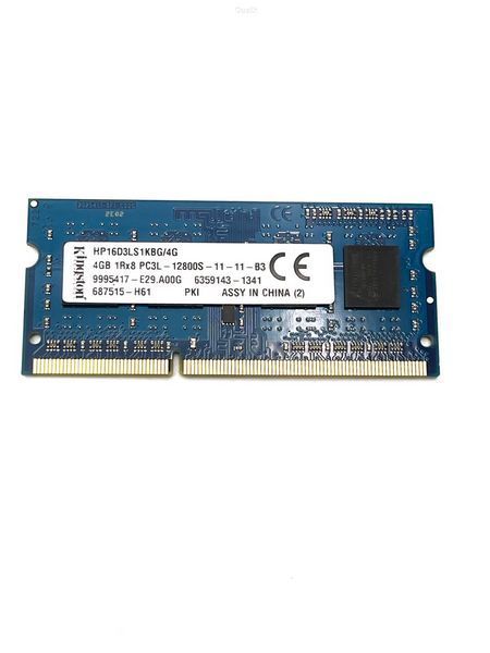 Модуль пам'яті Kingston DDR3L 4 Гб 1600 МГц (HP16D3LS1KBG) вживаний HP16D3LS1KBG/4G фото