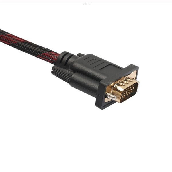 Кабель мультимедійний HDMI to VGA 3 м Чорний (HDMI-VGA)