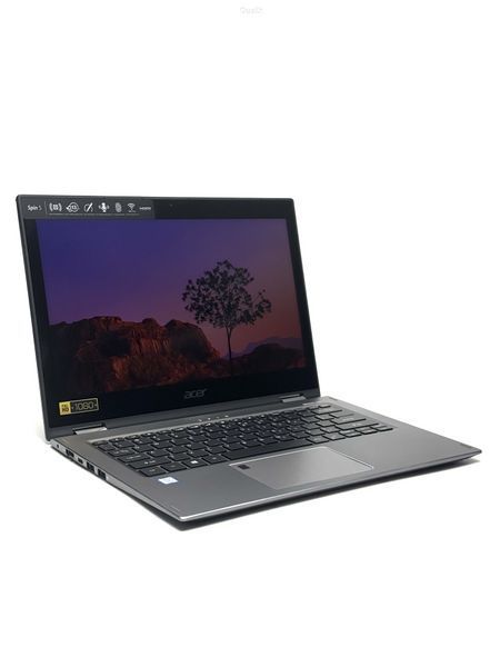 Ноутбук Acer Spin SP513-53N Multitouch Intel Core i5 (i5-8265U) 8 Гб 256 Гб SSD Клас A (NTB0226504) Б/В